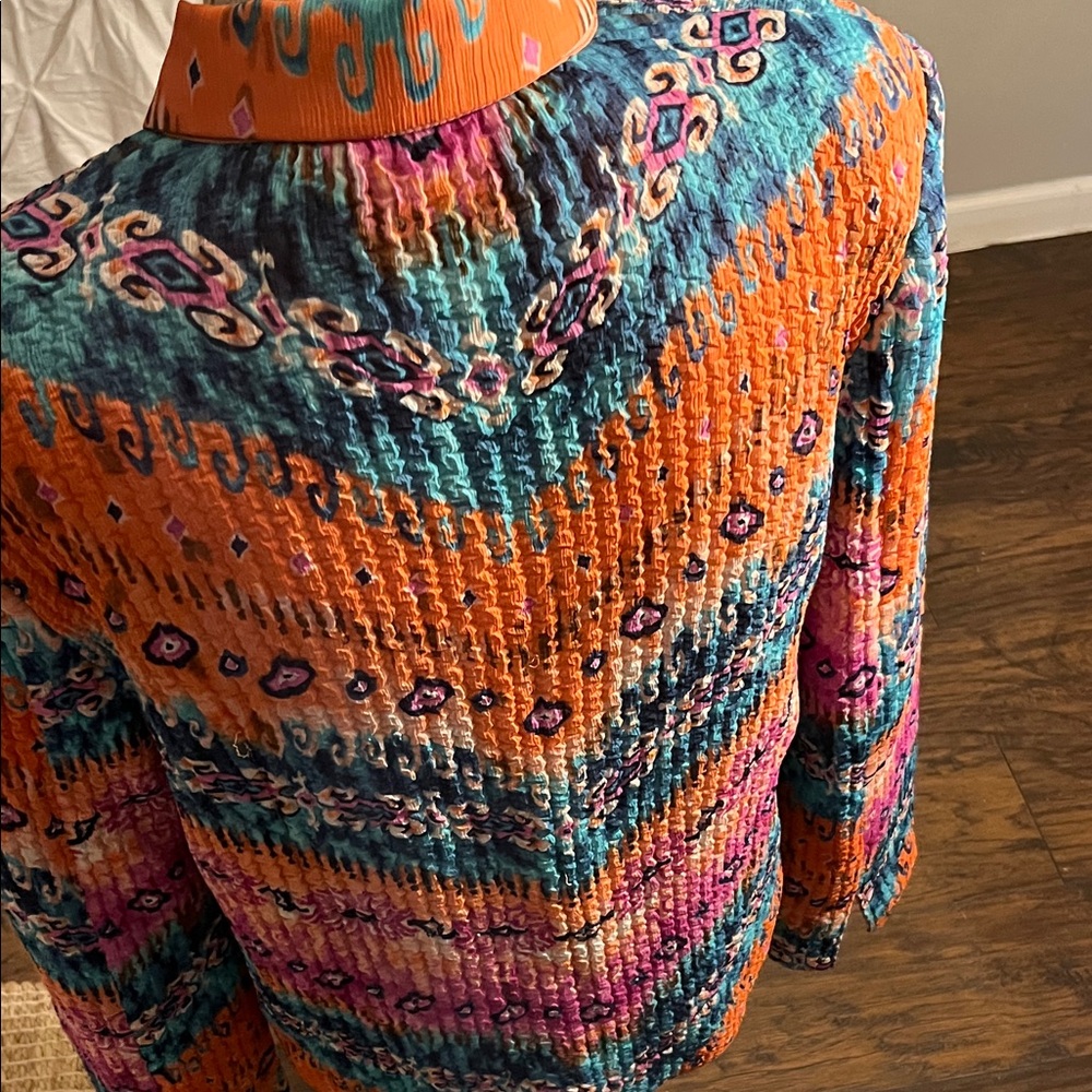 Vibrant Multicolor Bomber Jacket - image 4